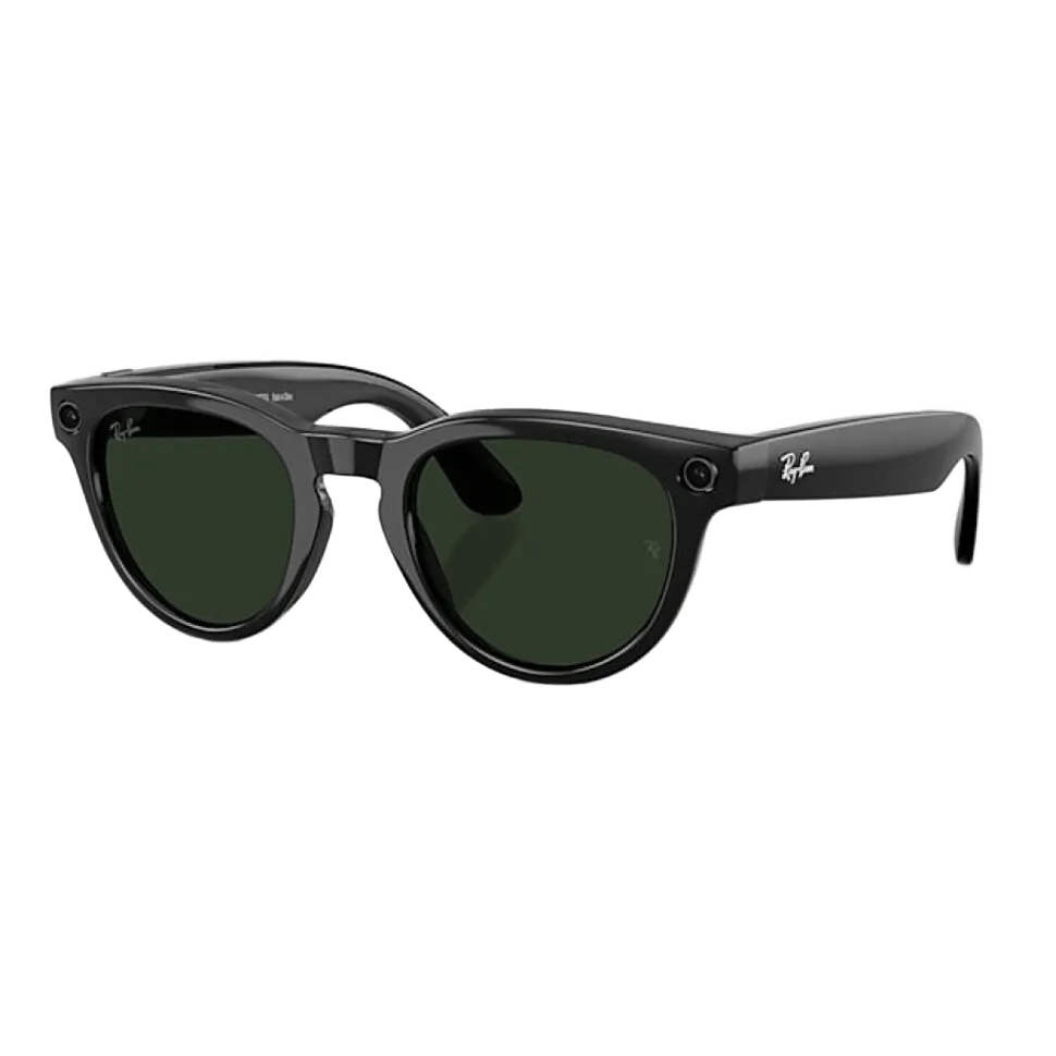 Умные очки RayBan Meta Headliner (2-е поколение) M, глянцевая черная оправа/фотохромные линзы зеленые