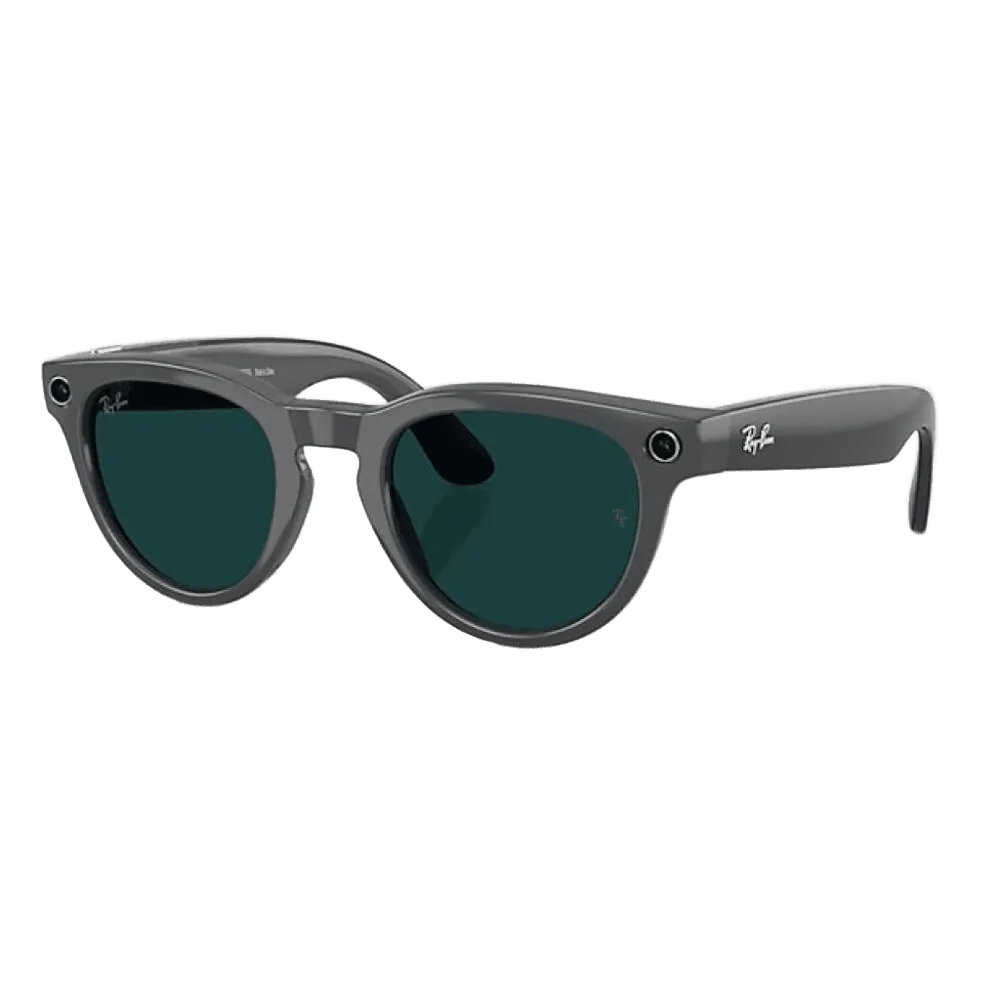 Умные очки RayBan Meta Headliner (2-е поколение) M, глянцевая серая оправа/фотохромные линзы зеленые