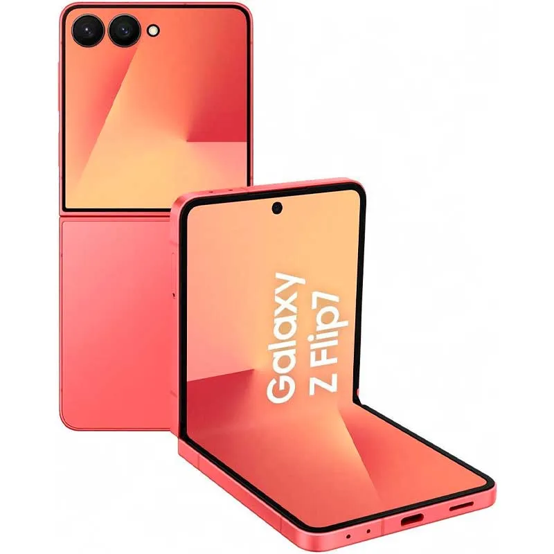 Смартфон Samsung Galaxy Z Flip 7 12/256 ГБ, коралловый (Coralred)