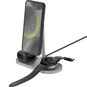 Беспроводное зарядное устройство uBear Stage Ultra 3-in-1, серый