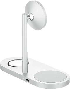 Беспроводное зарядное устройство uBear Stage Ultra 3-in-1, серебристый