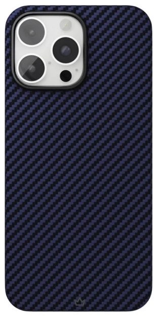 Чехол защитный "vlp" Kevlar Case с MagSafe для iPhone 16 Pro, темно-синий